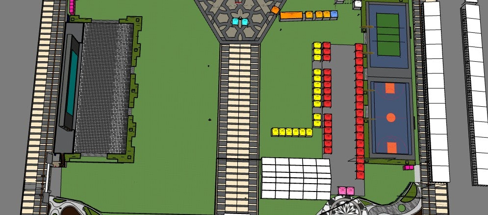 Layout pameran bagian atas
