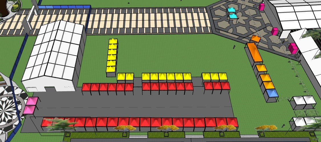 Layout pameran bagian bawah